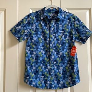 NWT - Hawaiian Print Youth XL (14-16) Dress Shirt